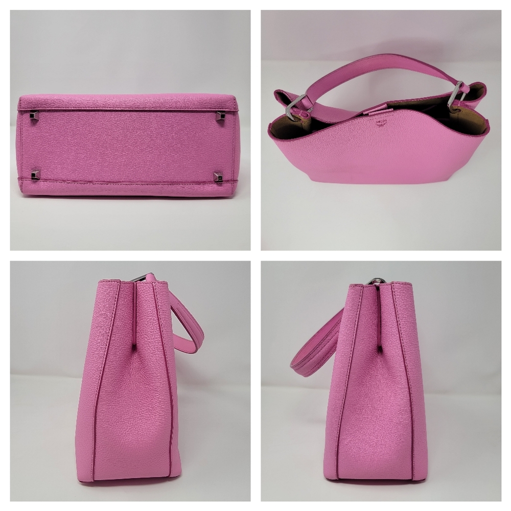 MCM Medium Sarah Grained Leather 2 Way Bag - Picture 9 of 12